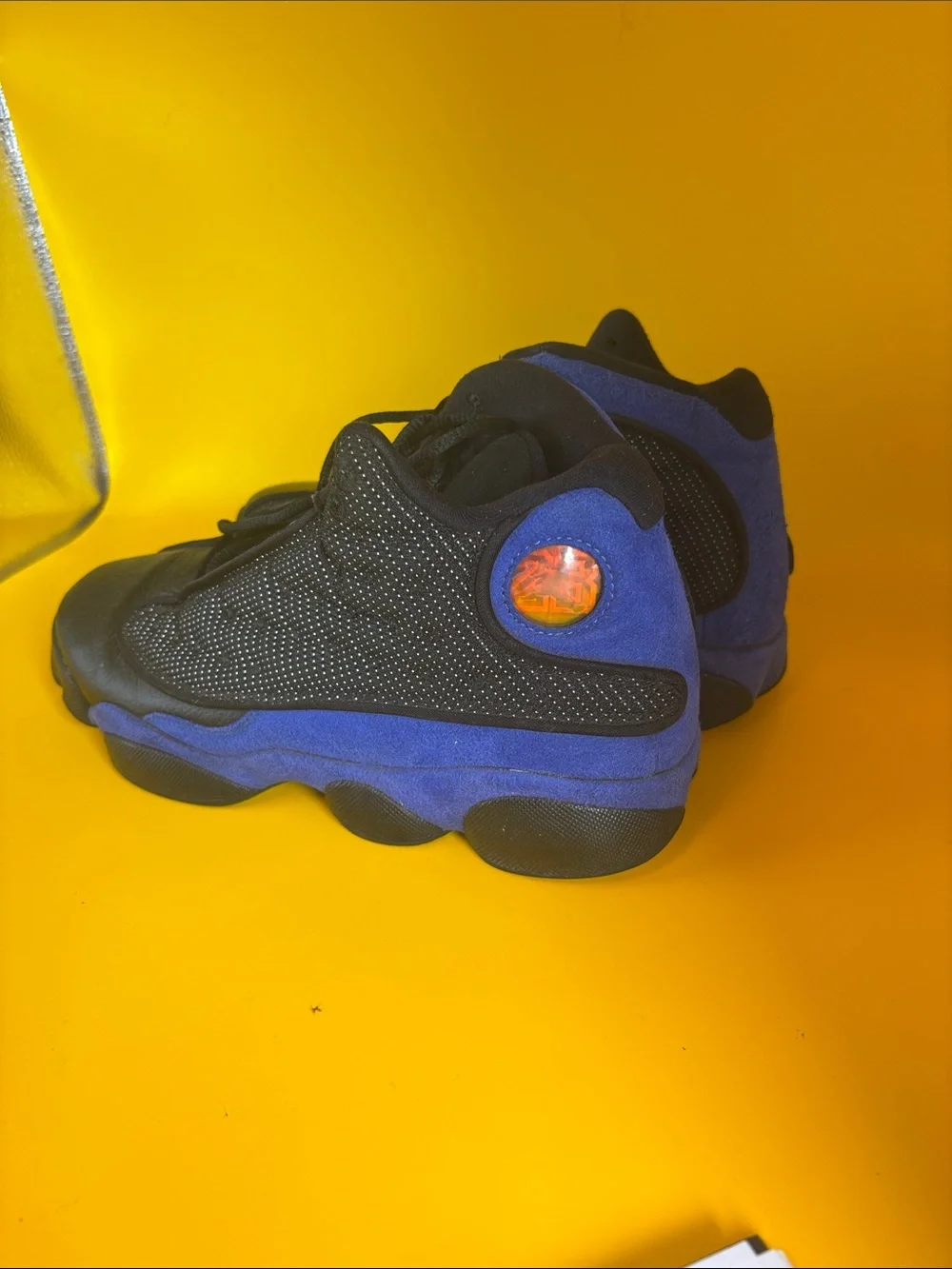 Black and Royal Blue High-Top Basketball Sneakers Air Jordan Retro Hyper  6Y
